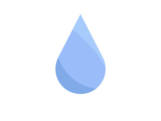 Poster - Water Drop Sticker Illustration Of Blue Color.