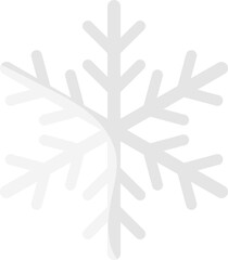 Poster - Flat Style Snowflake Icon.