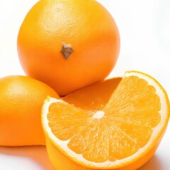 Fruit on a Plain White Background