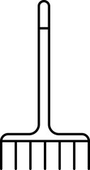 Sticker - Isolated Broom Icon In Linear Style.