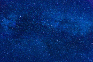 Wall Mural - dark blue night sky with many stars, cosmos milky way background
