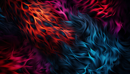 Wall Mural - Abstract background on the desktop. Bright blue and red.