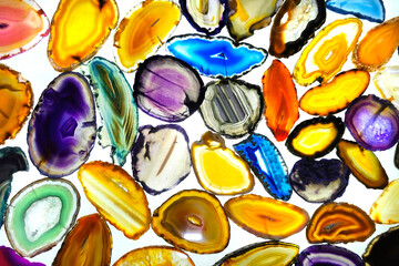 Poster - very nice color agate collection