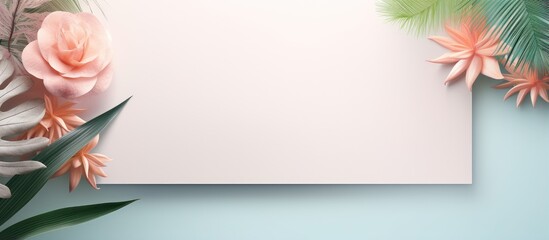 Aufkleber - Chic vibrant innovative blog content with isolated pastel background Copy space