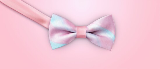 Sticker - Tie for men isolated pastel background Copy space