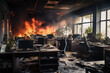 © Maelgoa - Des bureaux en flammes » IA générative