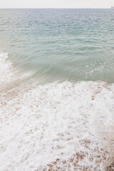 Wall Mural - waves on the beach during high tide