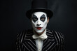 © Michael - Portrait of a man in mime makeup showing emotions
