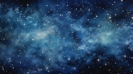  a blue background with stars in the middle of the image.  generative ai