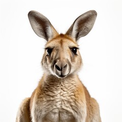 Funny red kangaroo Australian animal AI generated image