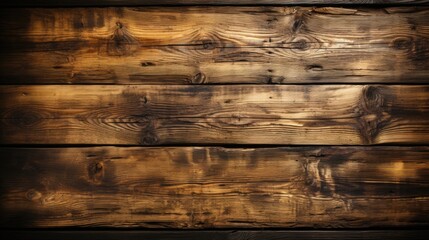 Poster - Old wood texture background with dark wood, AI