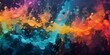 Colorful background in the style of various paint splashes.