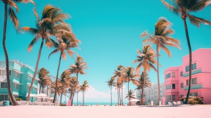 Miami Beach Vibes Wallpaper Background