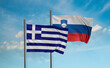Slovenia and Greece flag