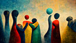 Social Inclusion: Illustrations of Unity and Diversity, AI Generative