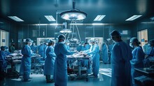 Operating Room Scene With Surgeons Generative AI