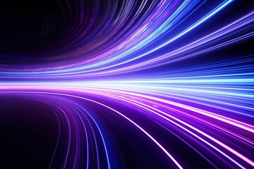 Wall Mural - abstract futuristic background with gold pink blue glowing neon moving high speed wave lines and bok