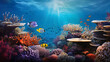 Explore the mesmerizing underwater world ai generated