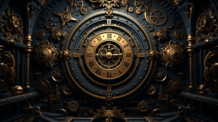 Super big machine technology background
