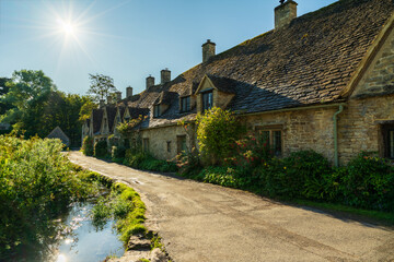 Poster - Arlington Row of Bibury village built in 1380 as a monastic wool store