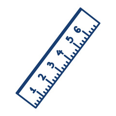 Sticker - ruler school doodle icon