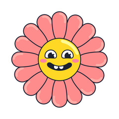 Poster - cartoon flower design