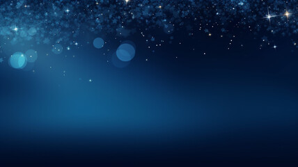 Wall Mural - abstract blue background with shiny stars and sparkles