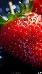 Sticker - Fresh juicy strawberry.