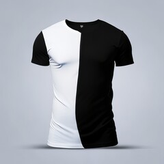 Fashion dress mockup black t-shirt blank clothing