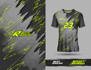 T shirt template, racing jersey design, soccer jersey