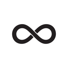 infinity icon vector