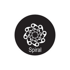 Wall Mural - spiral icon vector