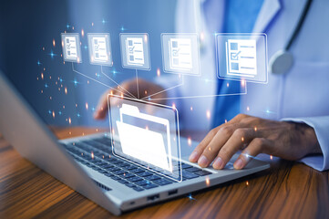 doctor document management system dms folder, file data management or data transfer backup technolog