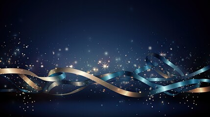 Wall Mural - happy new year 2024 background template illustration. copy space, banner.