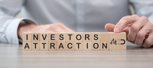 Canvas Print - Concept of investors attraction