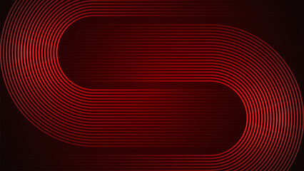Wall Mural - dark red simple abstract background with lines in a curved style geometric style as the main element