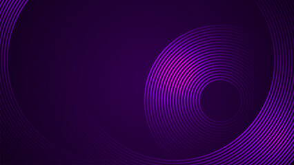 Wall Mural - dark violet simple abstract background with lines in a curved style geometric style as the main elem