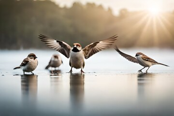 Poster - flock of seagulls