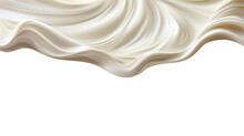 Milk Splash Or Yogurt Cream Melt Splash. PNG With Transparent Background.
