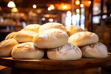 Wall Mural - Fresh buns in bakery