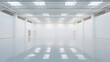 © Jezper - inside factory, warehouse or industrial building. Modern interior design with polished concrete floor and empty space for product display, industry background
