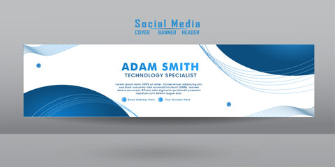 creative linkedin banner template. corporate banner, cover. elegant marketing solution agency social