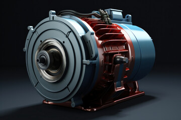 electric motor abstract image, electric drive for mechanisms