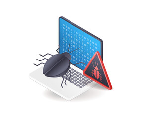 Aufkleber - Technology hacker malware virus attack