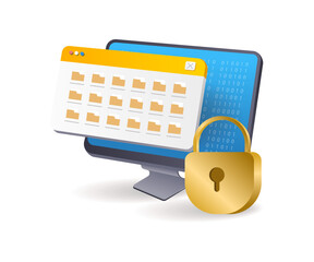 Poster - Personal computer security folder data