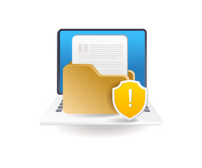 Aufkleber - computer security folder