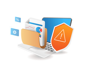 Aufkleber - Business data security