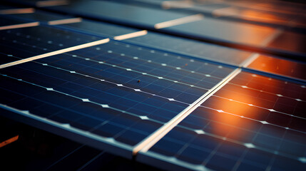 solar panel on a black background