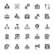 © Yaprativa - Human Resource icon pack for your website, mobile, presentation, and logo design. Human Resource icon solid design. Vector graphics illustration and editable stroke.
