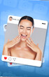 © aLListar/peopleimages.com - Social media, post and content creation, beauty and happy woman with frame, dermatology and excited influencer. App, profile picture and overlay with skincare, cosmetic care and photography display
